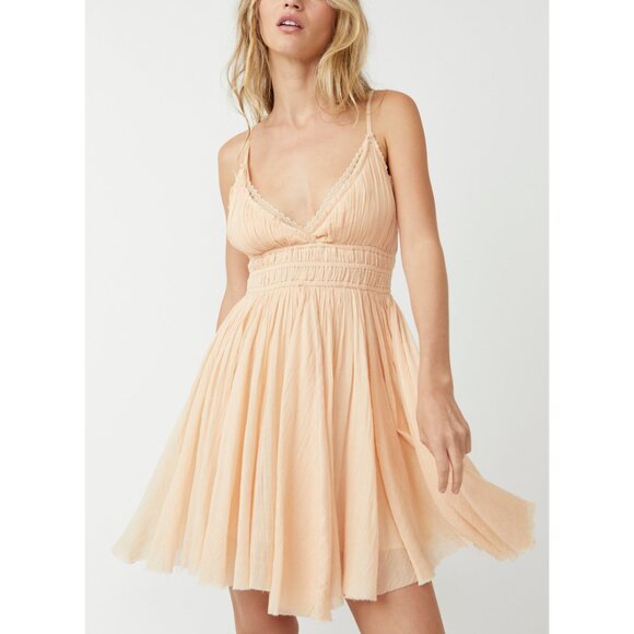 🆕 FREE PEOPLE FP One Delia Slip / Almond Cream - Picture 5 of 10